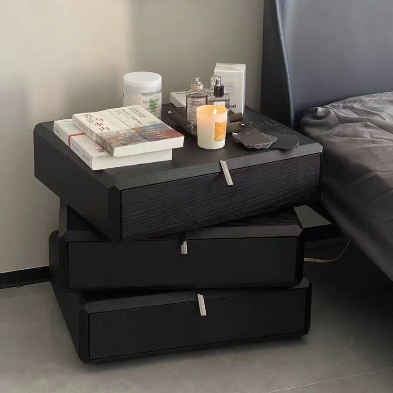 BARON Rotatable Solid Wood Side Table - Radical Homes Singapore