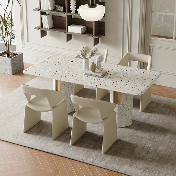 WILLOW Modern Terrazzo Marble Dining Table