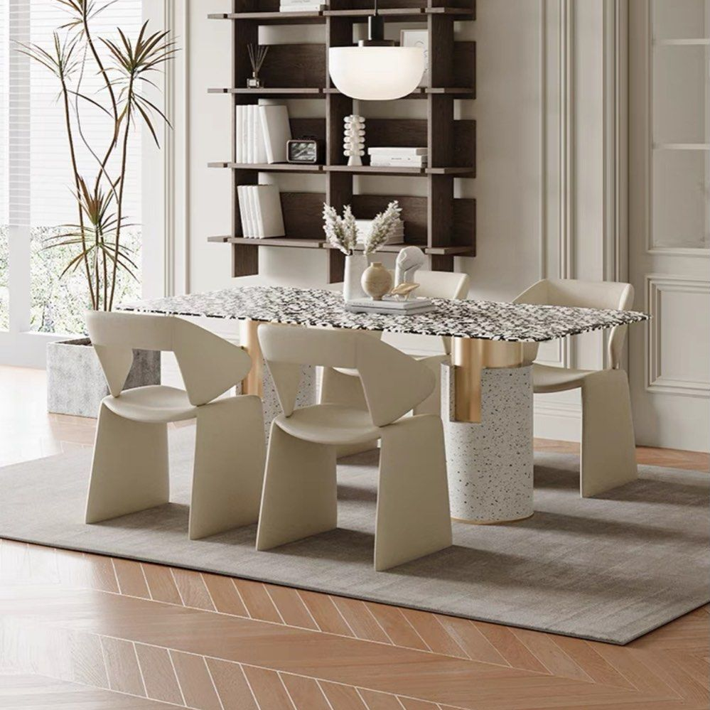 WILLOW Modern Terrazzo Marble Dining Table