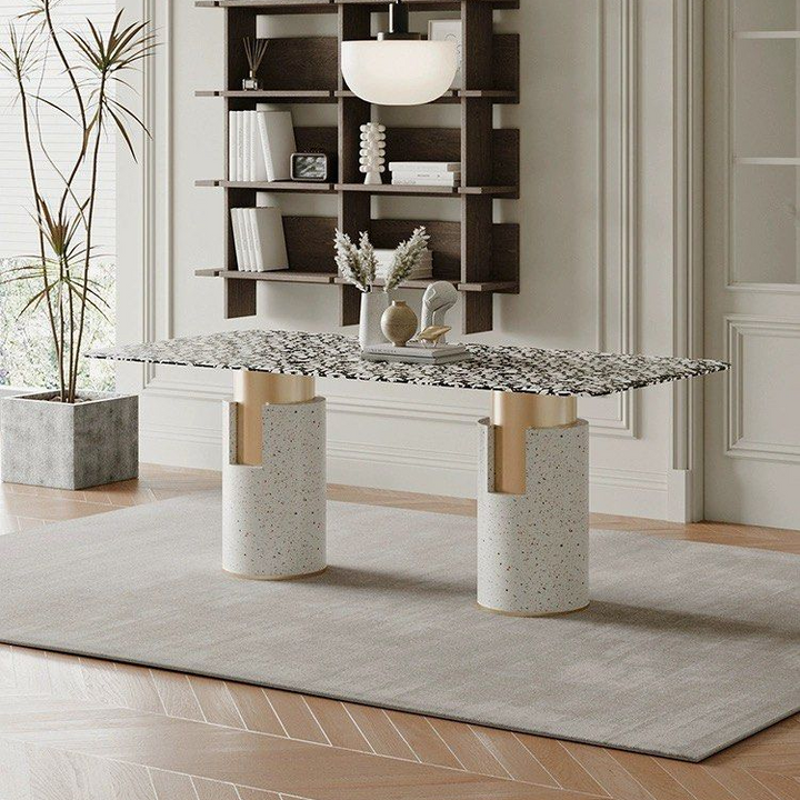 WILLOW Modern Terrazzo Marble Dining Table