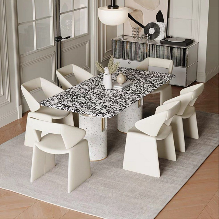 WILLOW Modern Terrazzo Marble Dining Table