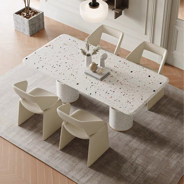 WILLOW Modern Terrazzo Marble Dining Table