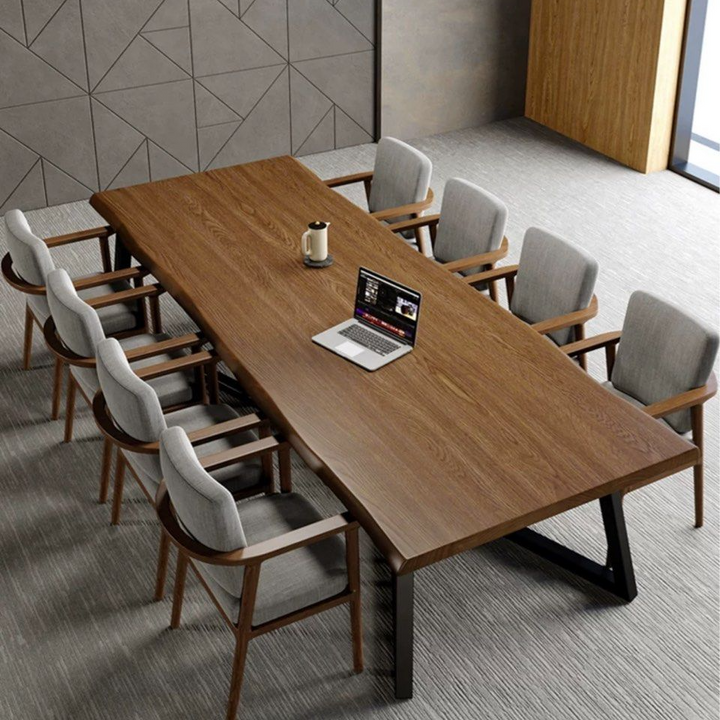 ISIDRO Rustic Solid Wood Dining Table