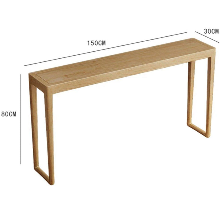 MYLES Japandi Solid Wood Console Table