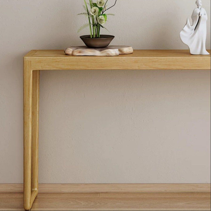 MYLES Japandi Solid Wood Console Table