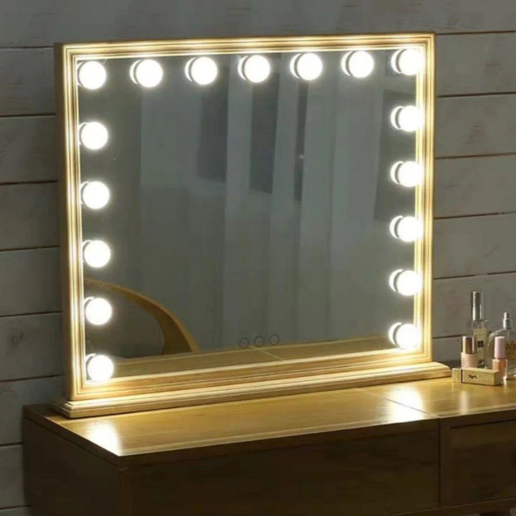 MORIE Solid Wood Spotlight Vanity Mirror