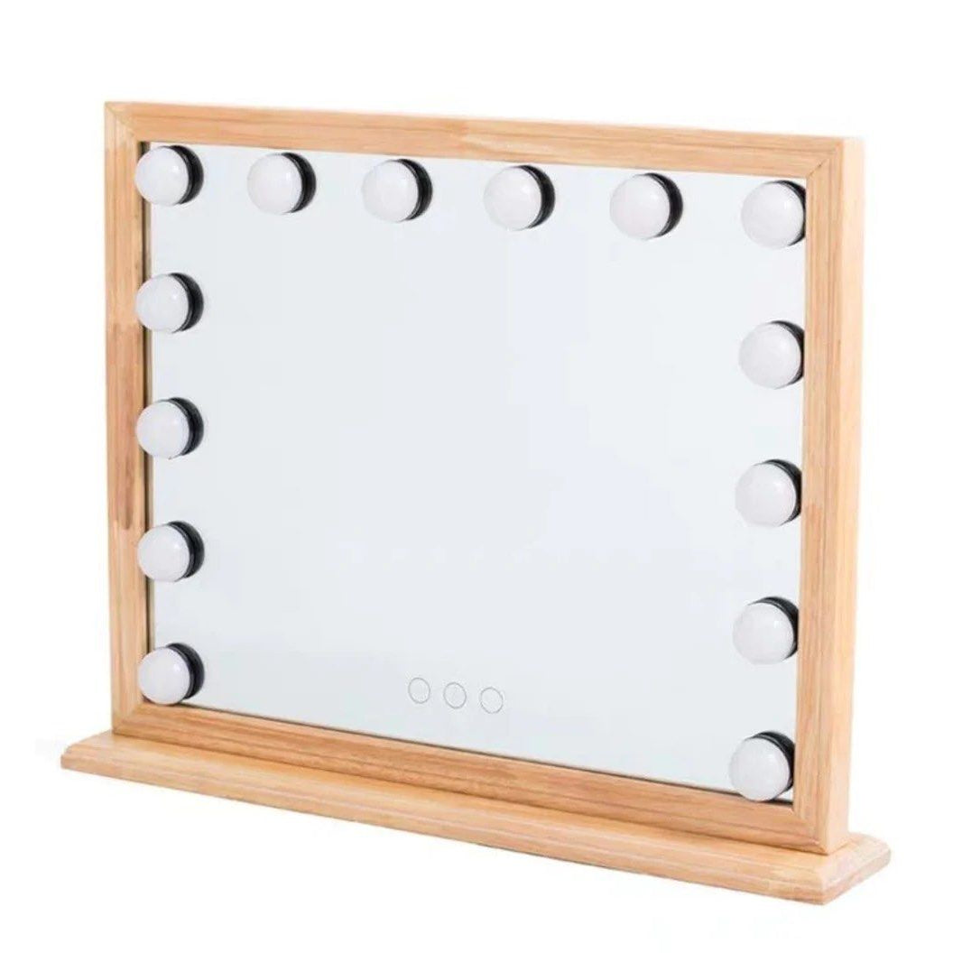 MORIE Solid Wood Spotlight Vanity Mirror