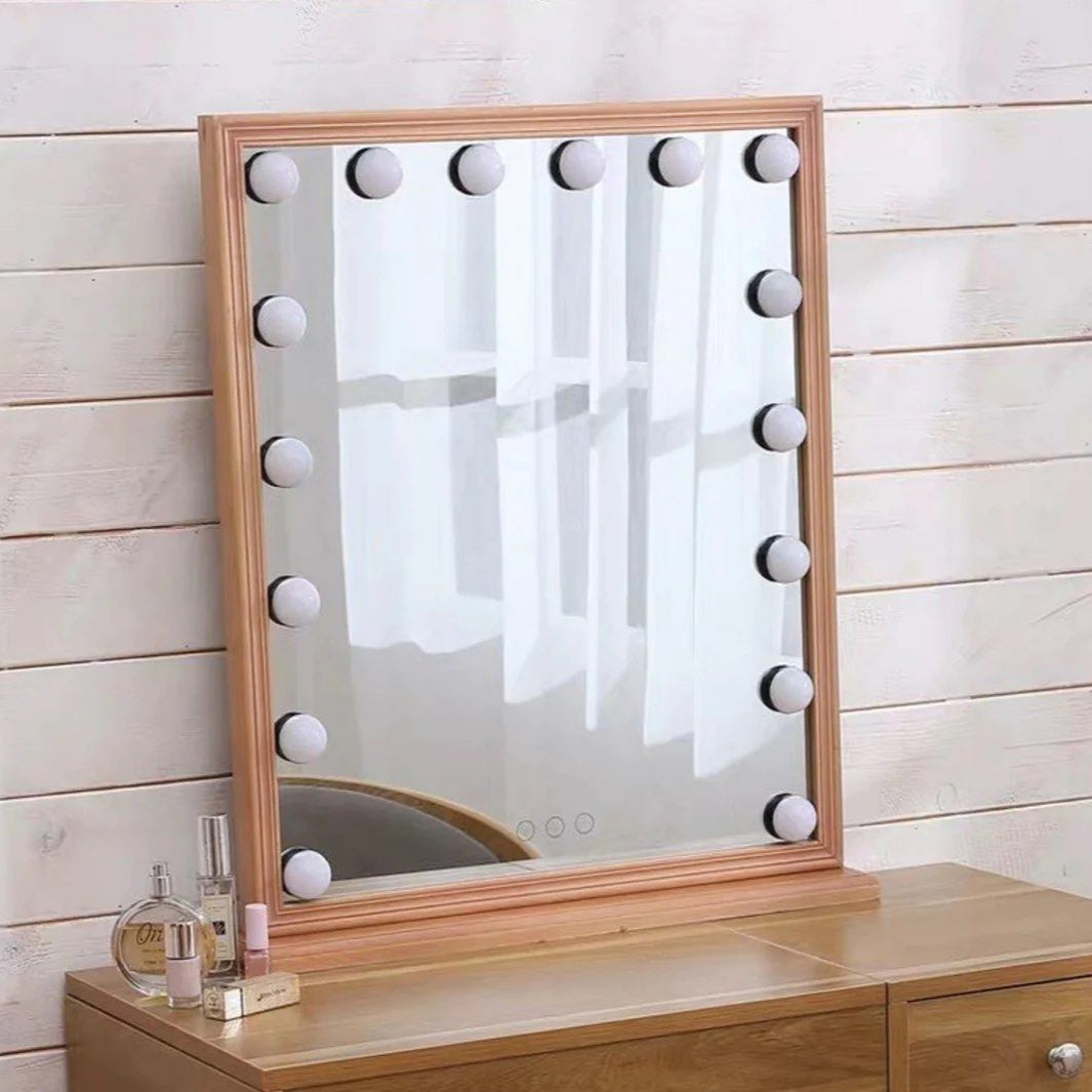 MORIE Solid Wood Spotlight Vanity Mirror