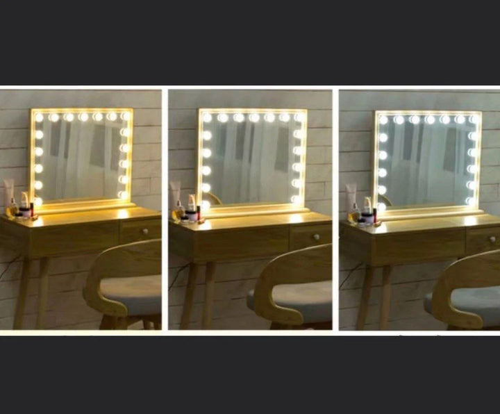 MORIE Solid Wood Spotlight Vanity Mirror