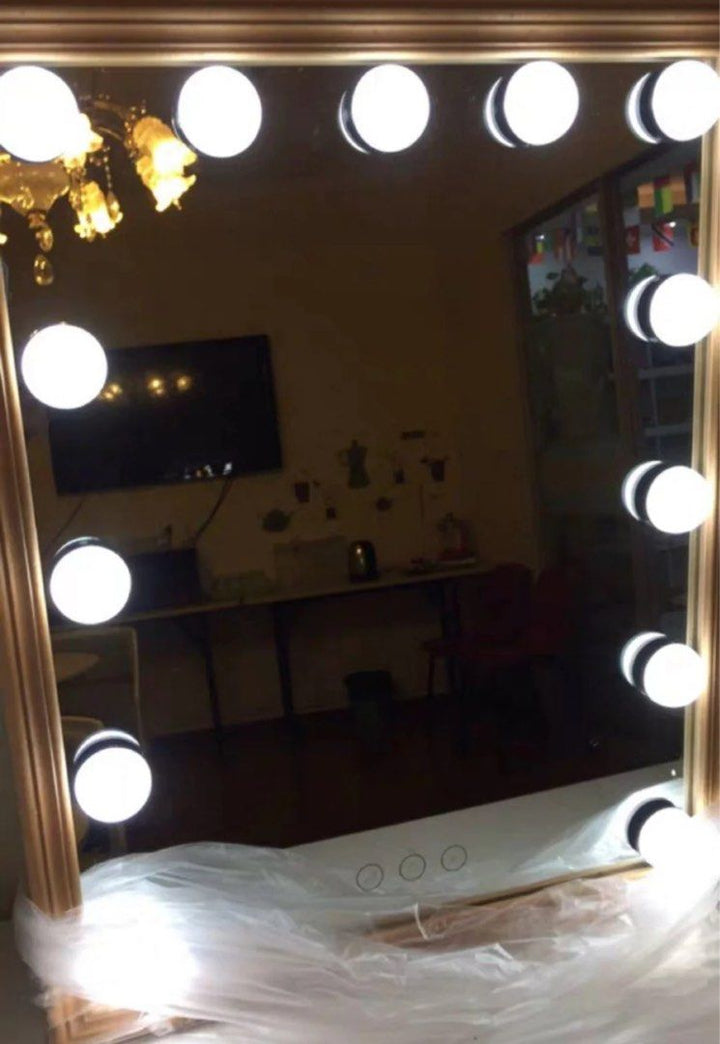 MORIE Solid Wood Spotlight Vanity Mirror