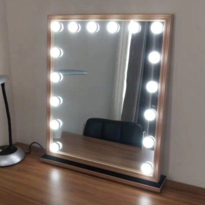 MORIE Solid Wood Spotlight Vanity Mirror