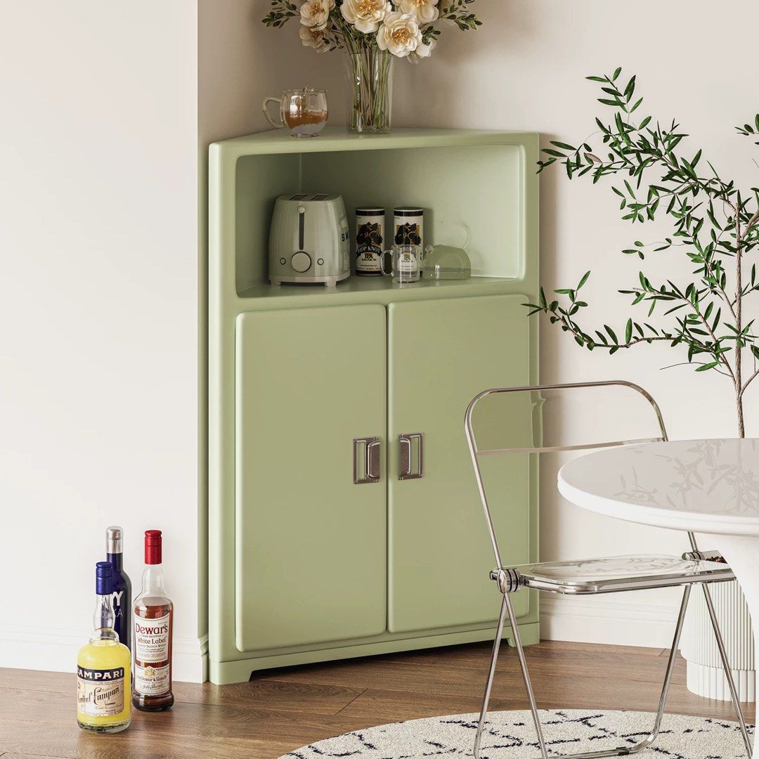 MORTY Modern Corner Display Cabinet