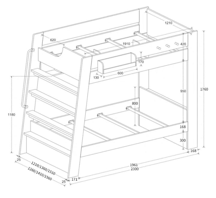 MOVOTA Modern Children’s Bunk Bed