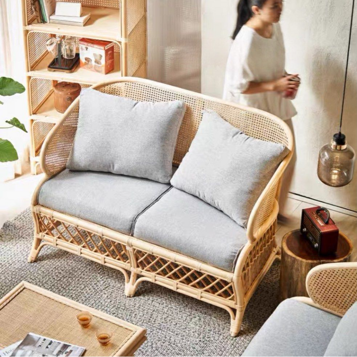 AOZORA Japandi Rattan Sofa