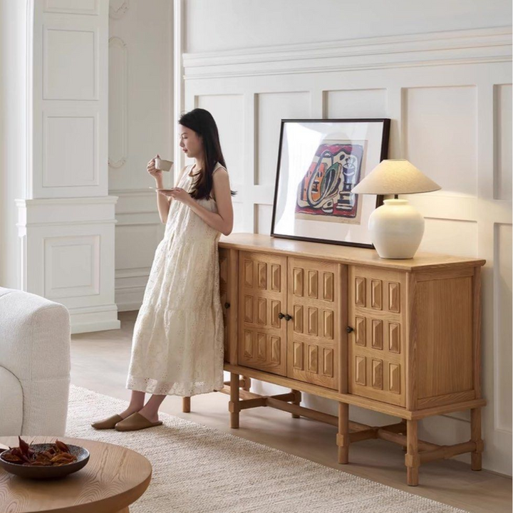 ZURI Modern Solid Wood Sideboard