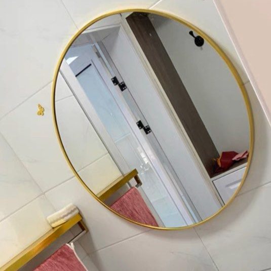 NAHER Industrial Round Wall Mirror