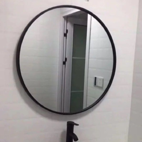 NAHER Industrial Round Wall Mirror
