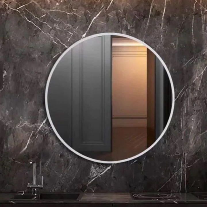 NAHER Industrial Round Wall Mirror