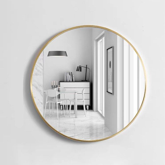 NAHER Industrial Round Wall Mirror