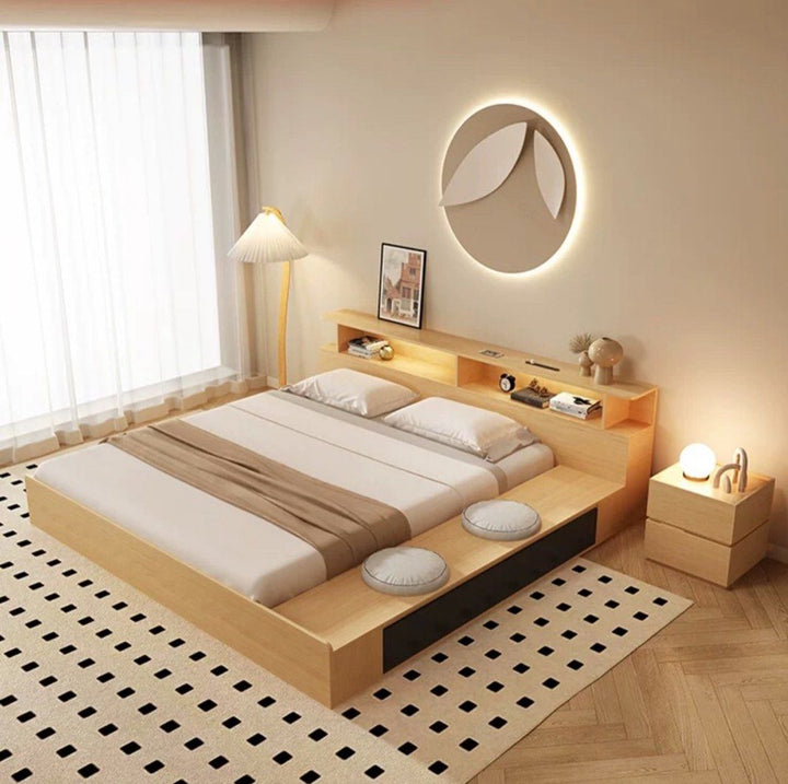 NAKO Modern Japandi Platform Bedframe