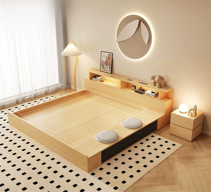 NAKO Modern Japandi Platform Bedframe