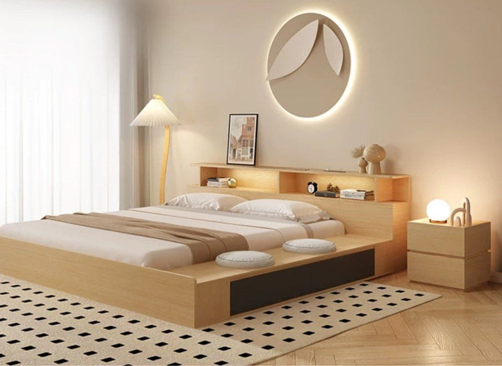NAKO Modern Japandi Platform Bedframe