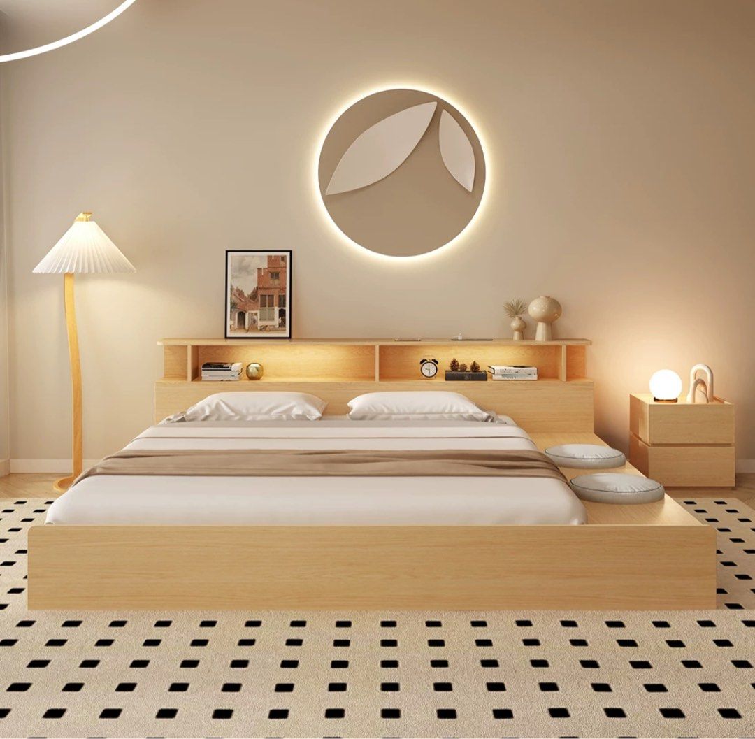 NAKO Modern Japandi Platform Bedframe