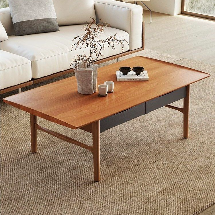 RINA Japandi Solid Wood Coffee Table