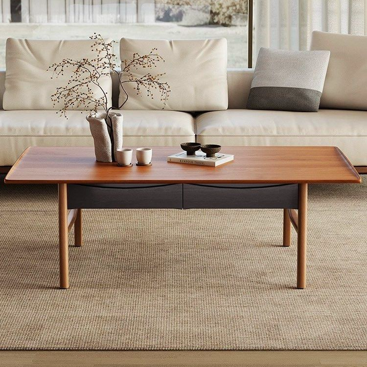 RINA Japandi Solid Wood Coffee Table