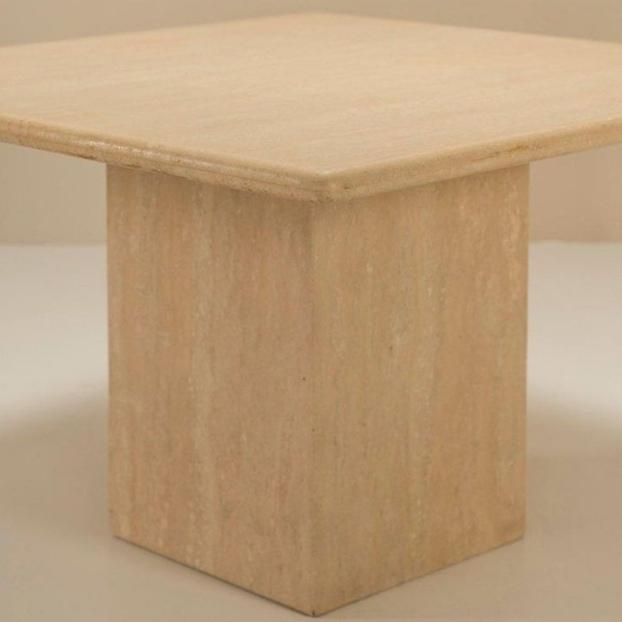 KIMBERLEY Modern Travertine Dining Table