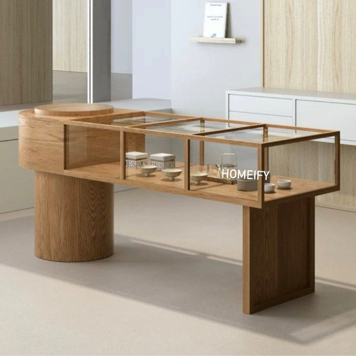 NELYO Modern Island Display Table