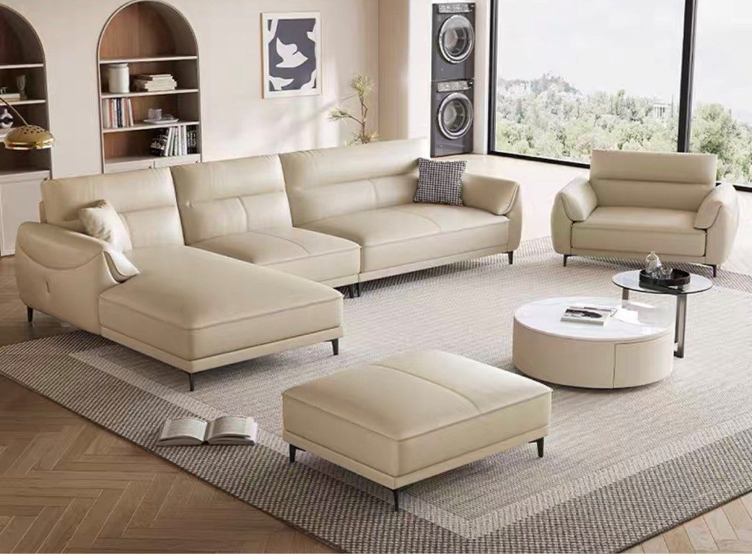 DIVERNO Modern Italian Leather Sofa