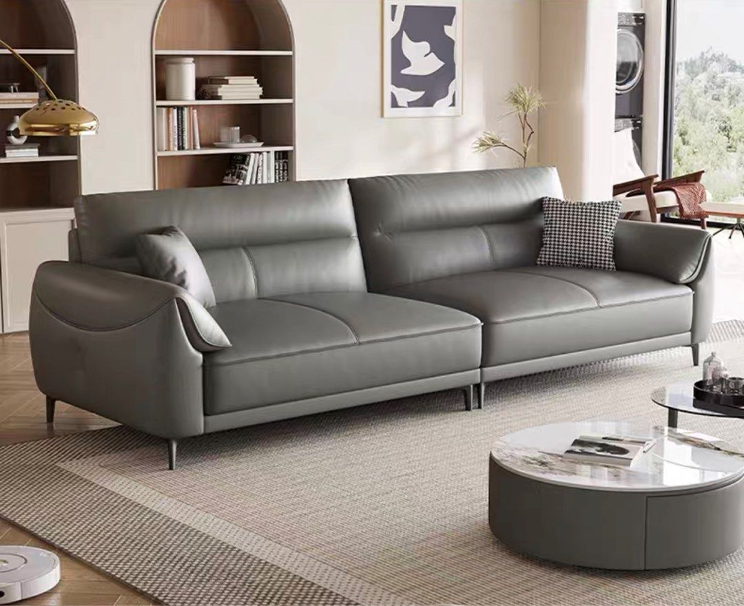 DIVERNO Modern Italian Leather Sofa