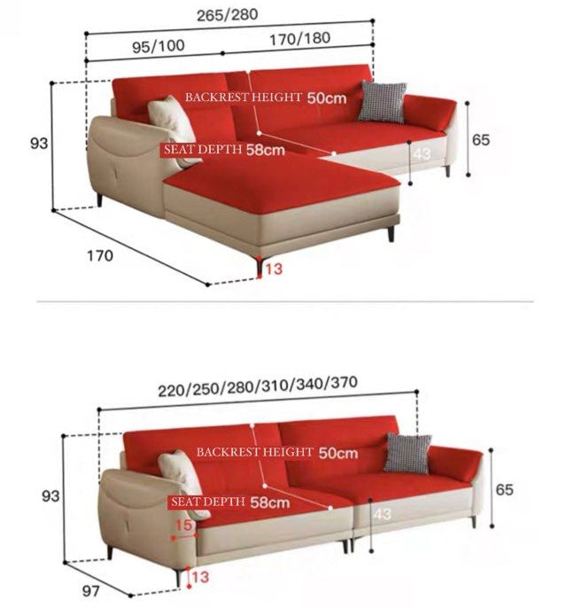 DIVERNO Modern Italian Leather Sofa