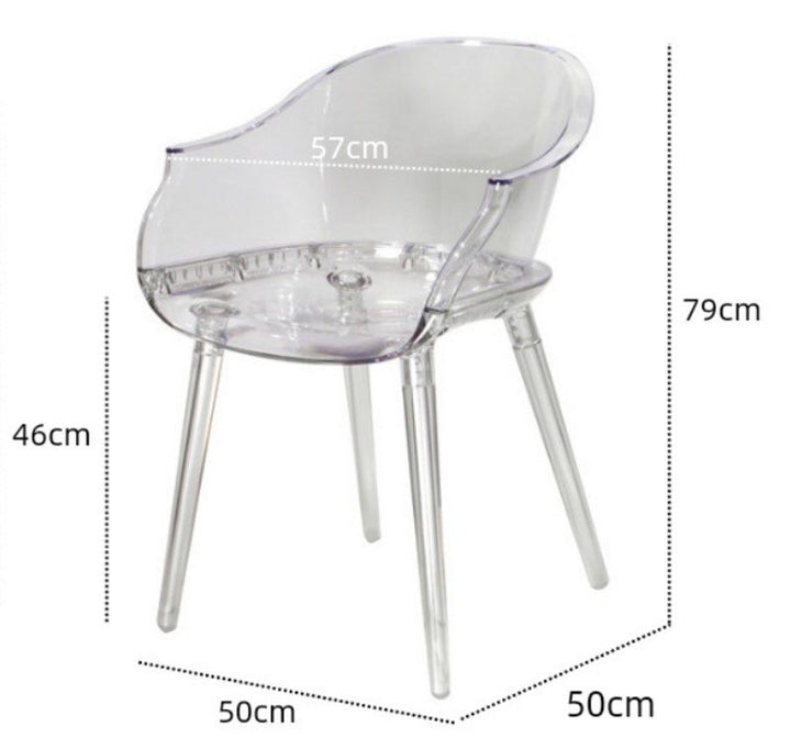 BLEVIN Modern Acrylic Dining Chair