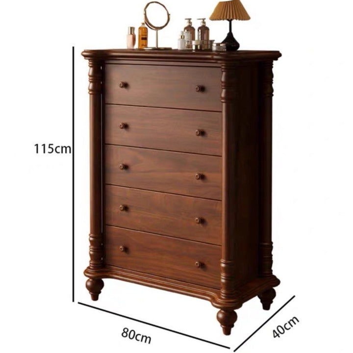 NAIN Victorian Walnut Chest Of Drawers