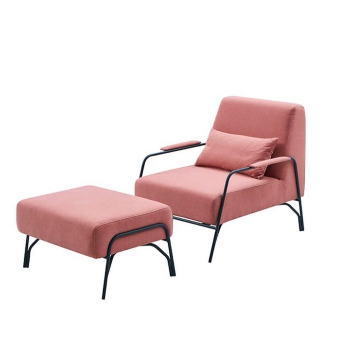 FINOLA Modern Lounge Chair With Ottoman