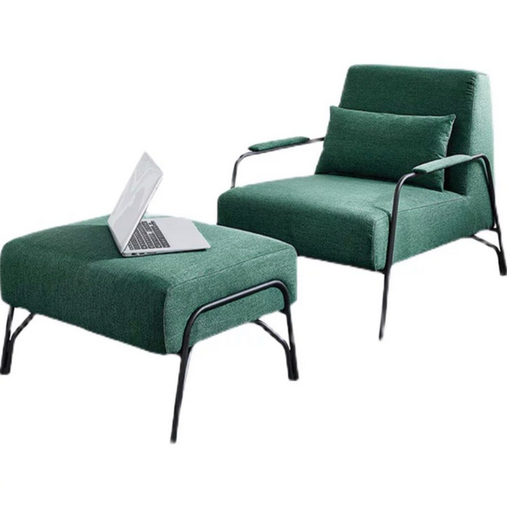 FINOLA Modern Lounge Chair With Ottoman