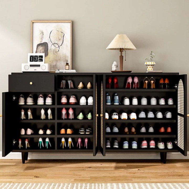 NOBU Modern Solid Wood Shoe Cabinet