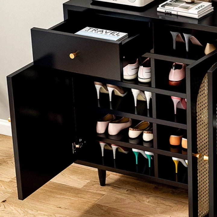 NOBU Modern Solid Wood Shoe Cabinet