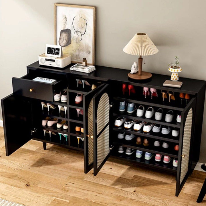 NOBU Modern Solid Wood Shoe Cabinet