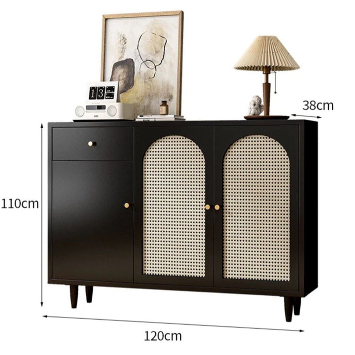NOBU Modern Solid Wood Shoe Cabinet