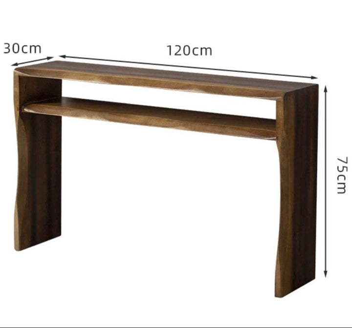 ZIA Rustic Walnut Console Table