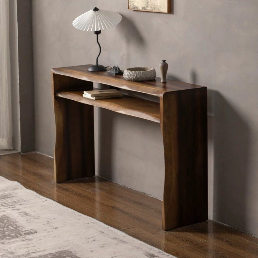ZIA Rustic Walnut Console Table