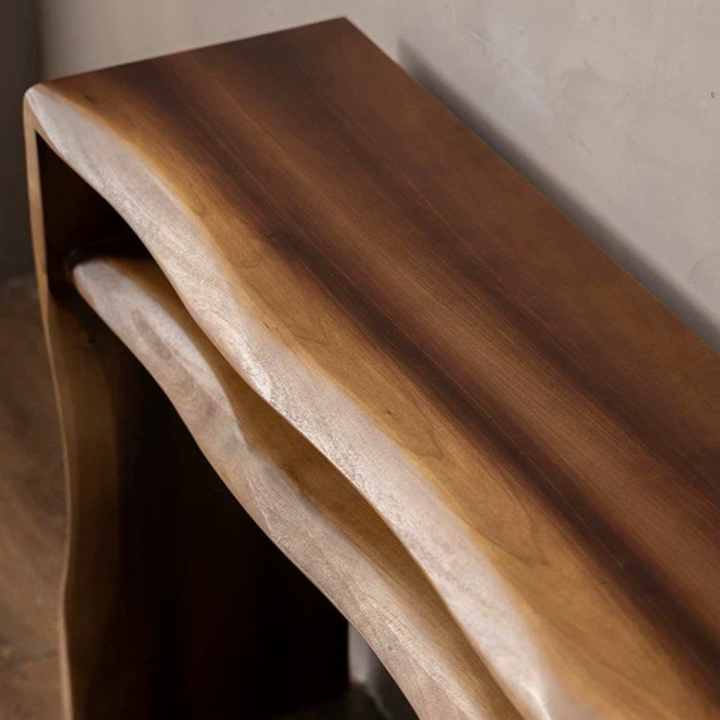 ZIA Rustic Walnut Console Table