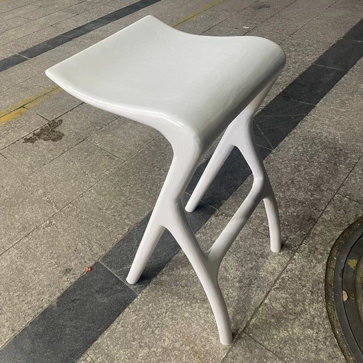 KYZO Modern Solid Wood Bar Stool