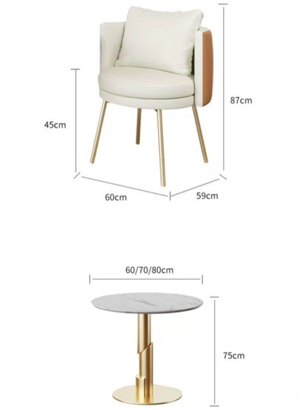 NUARY Modern Cafe Table & Chairs