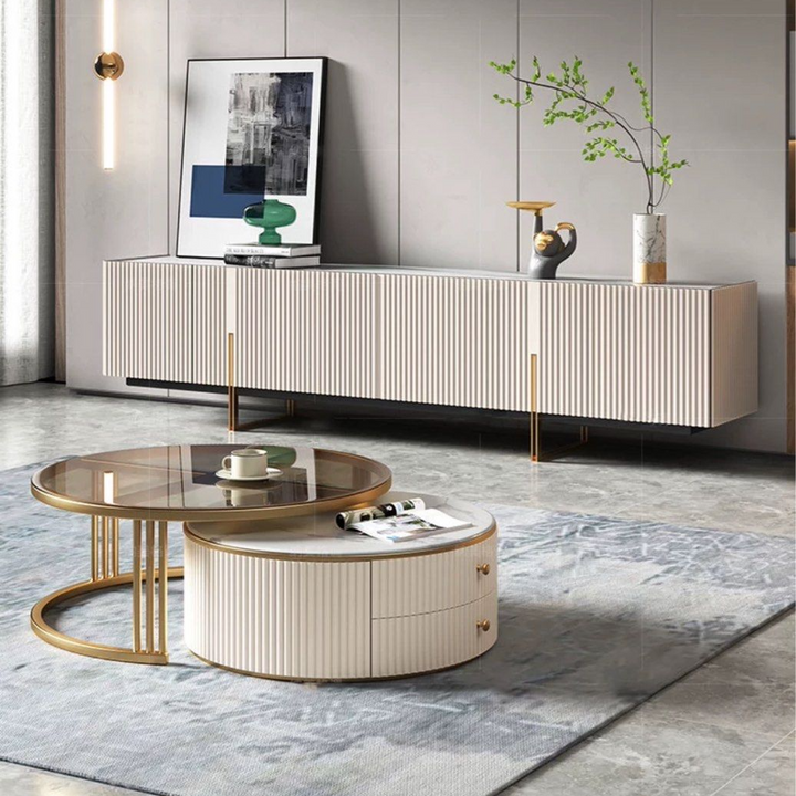 FREEN Modern TV Console & Coffee Table