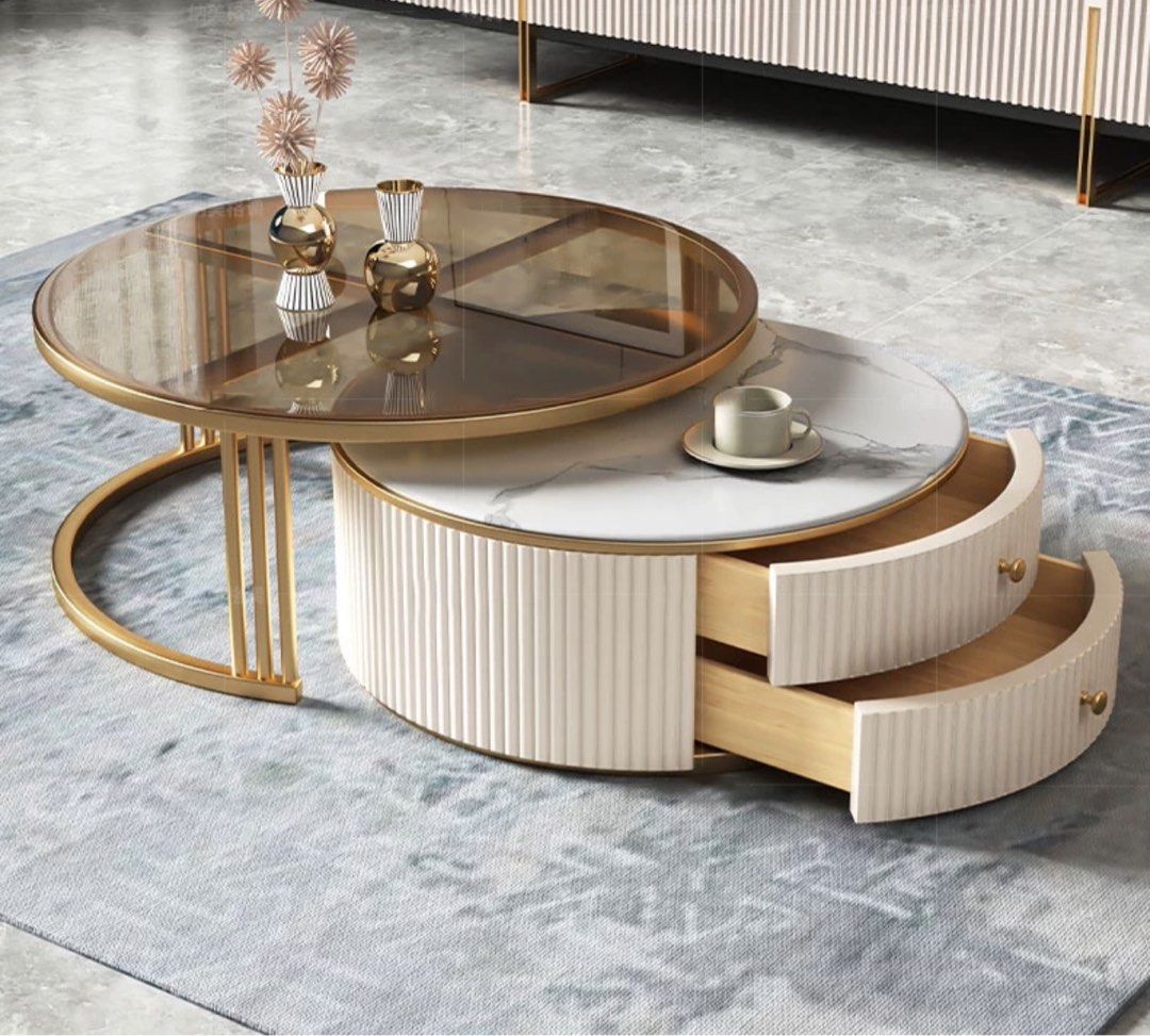 FREEN Modern TV Console & Coffee Table