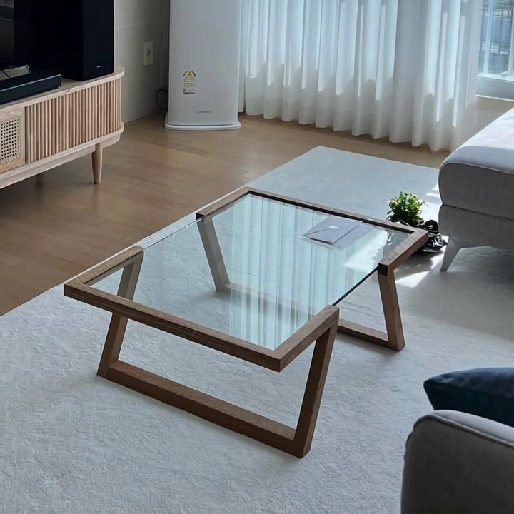 BOYLAN Modern Glass Coffee Table